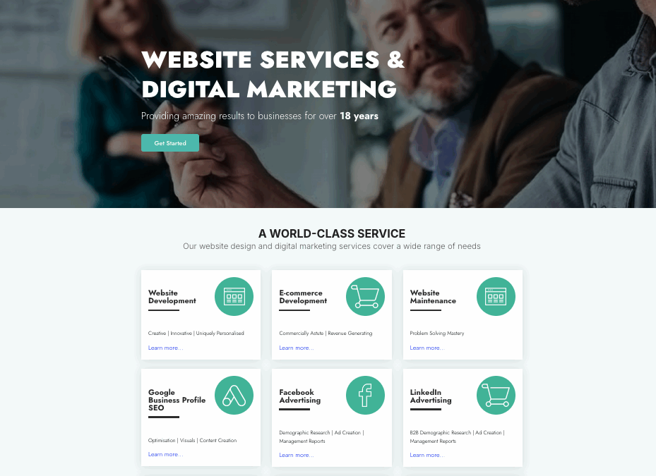 OneClickMedia website